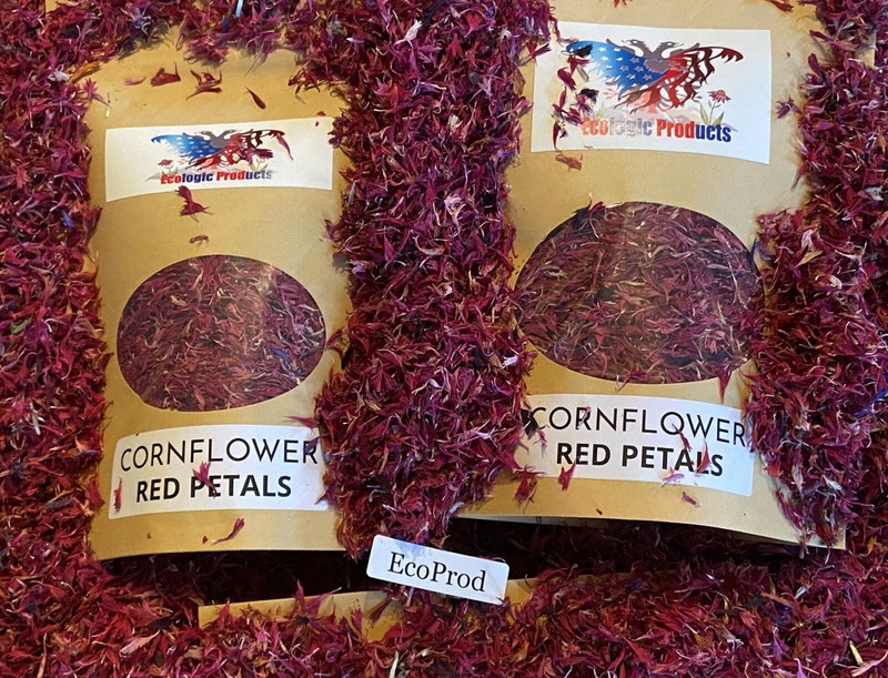 Cornflower Petals, White, Red, Purple, Blue European Natural 1-16 oz. Free Ship. gallery