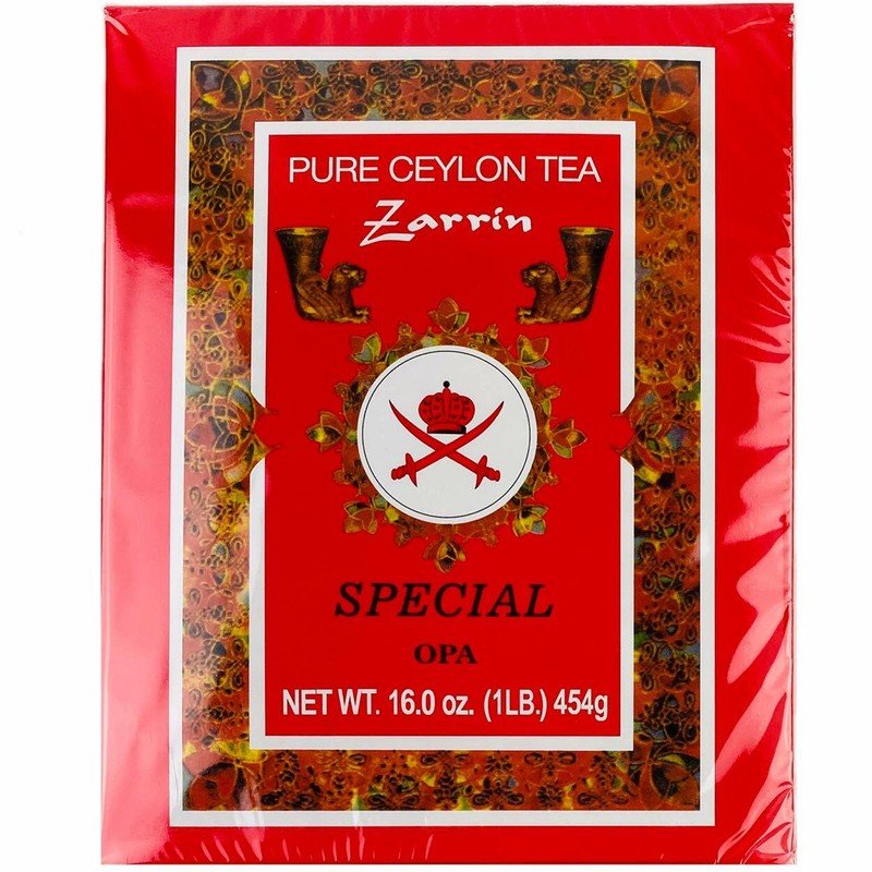 Zarrin – Pure Ceylon Tea OPA, Orange Pekoe A, 1LB (454g), Loose Leaf Tea