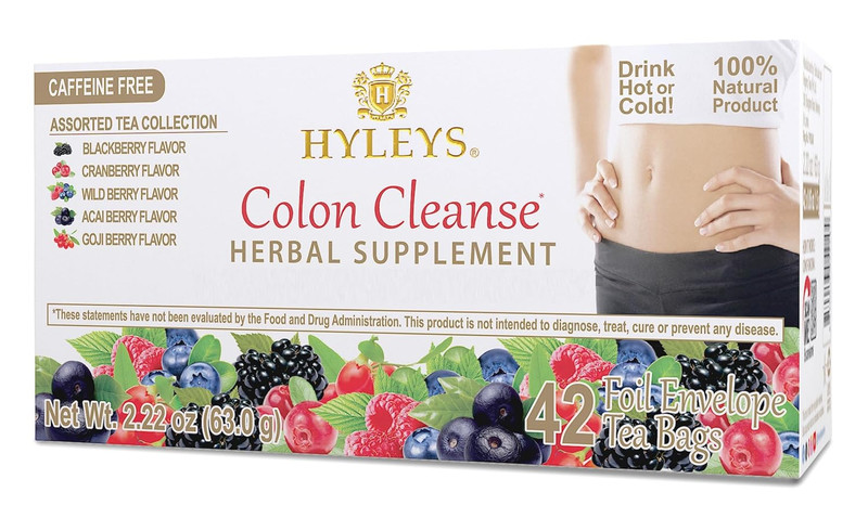 Colon Cleanse Tea Assorted Flavors – 42 Tea Bags (1 Pack)