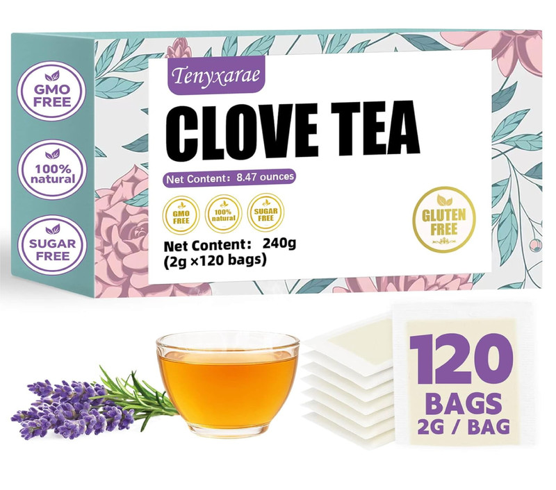 Clove Tea Bags–120 Teabags (2g/Bag), Made from 100% Natural Clove Flower Buds |