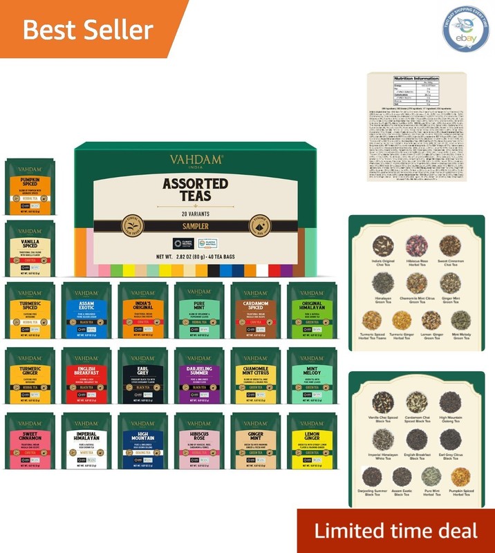Elegant Assorted Tea Selection in Pyramid Bags – Perfect Gift for Tea Lovers