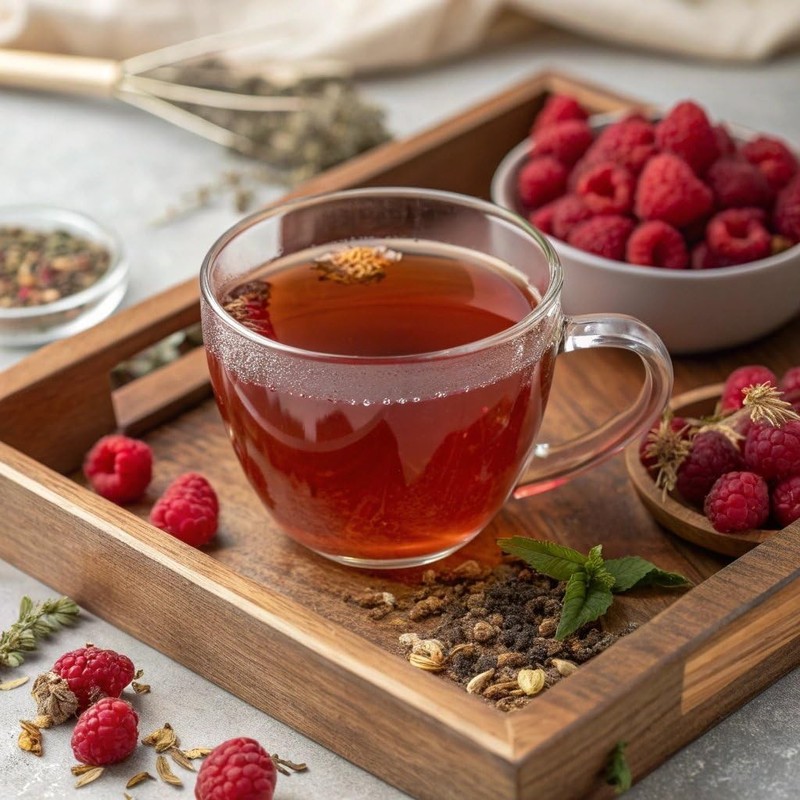 Organic Caffeine-Free Raspberry Leaf Tea - 100 Eco-Conscious Tea Bags gallery