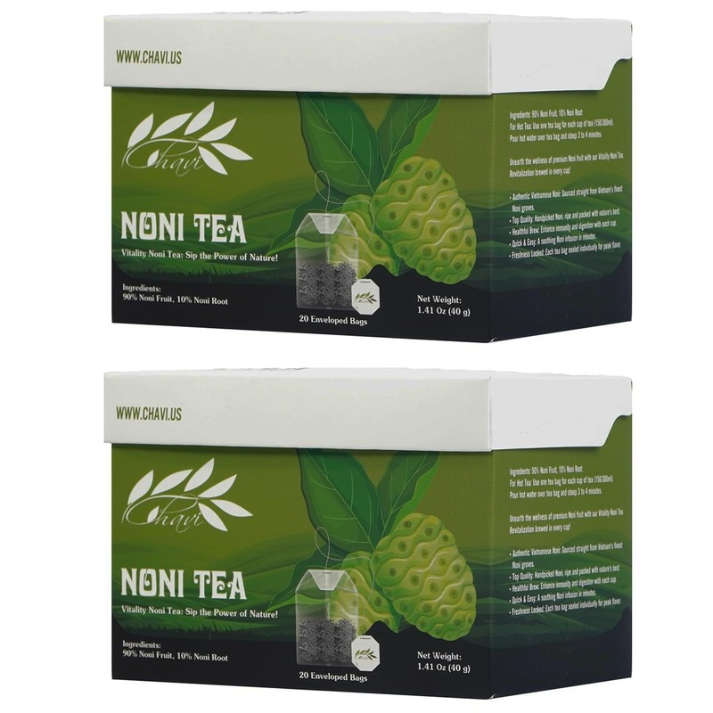 Noni Tea | 20 Tea Bags per Box | Noni Dieters Drink-extra strength (Pack of 2…
