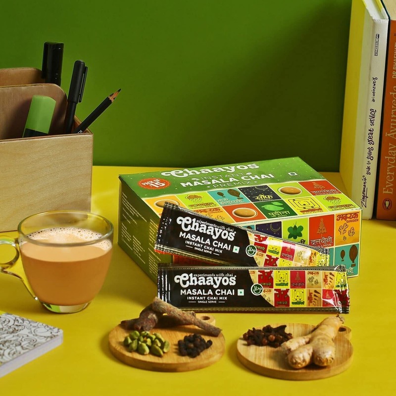 Chaayos Instant Tea Premix - Regular Sugar - Masala Flavour (15 Sachets) gallery