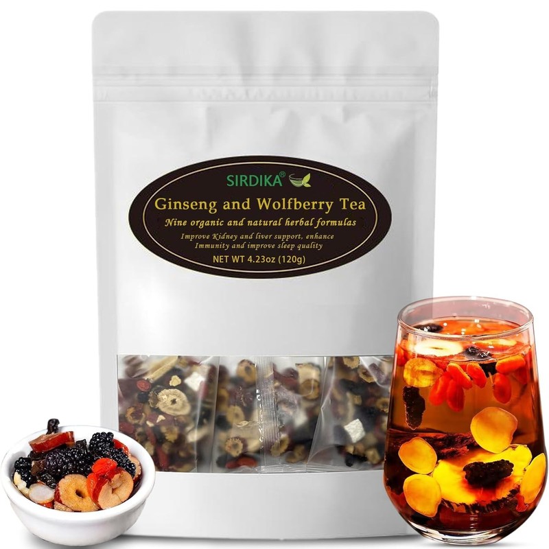 Kidney Tea – Ginseng and Wolfberry Tea, Ginseng Nine Treasure Tea, Men’s Health