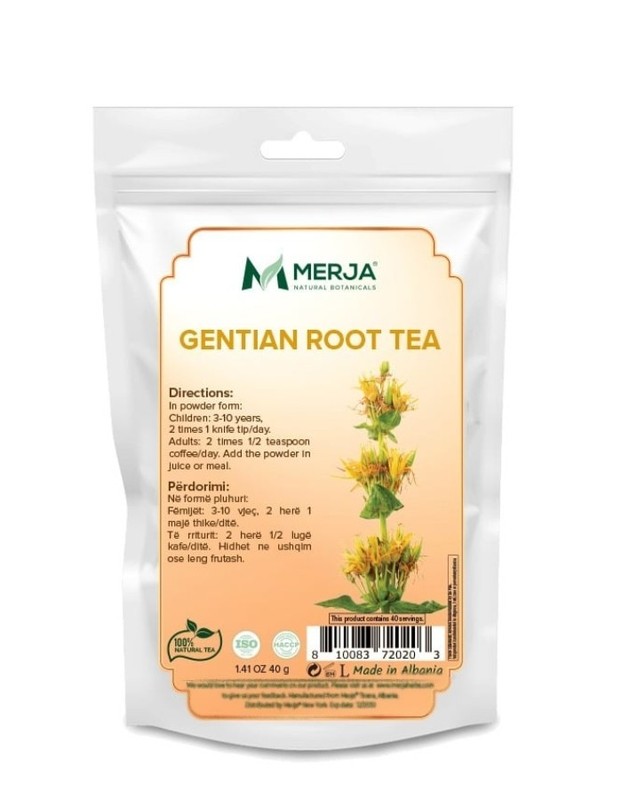 Gentian Root Tea – Ground – Loose Tea – Dry Natural Tea – Mediterranean
