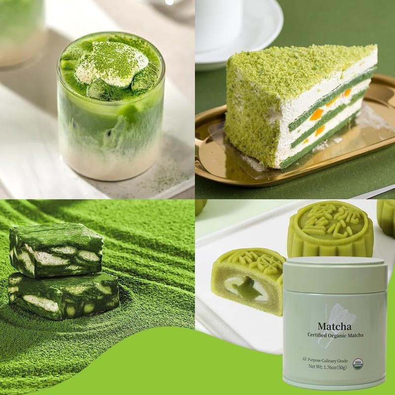 MatchAdmire Matcha Powder Premium First Harvest USDA Certified Organic Green ... gallery