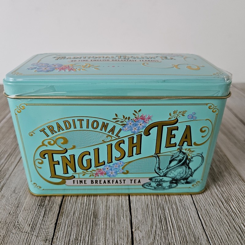 Traditional English Tea Fine Breakfast Tea Vintage Victorian 40 Teabags 2.8 Ounc