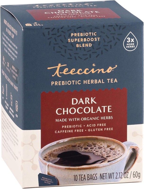 Dark Chocolate – Prebiotic SuperBoost™ Herbal Tea – Support Your
