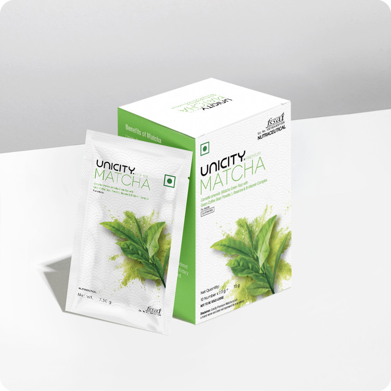 Unicity Premium Matcha Green Tea | Healthy functioning metabolism | 10 Sachets