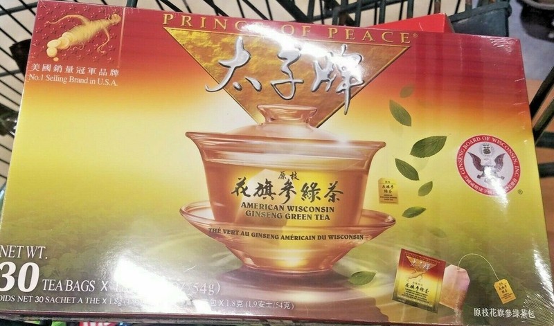 PRINCE OF PEACE AMERICAN WISCONSIN GINSENG GREEN TEA (30 TEA BAGS) gallery