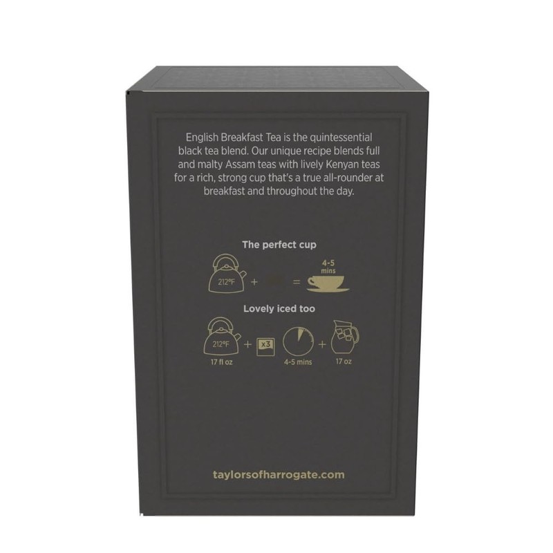 Rich & Inviting English Breakfast Tea - 50 Pillow Bags for Hot or Iced Enjoyment gallery