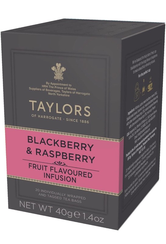 Blackberry & Raspberry Fruit Infusion Tea – Taylors Of Harrogate – 20 Teabags