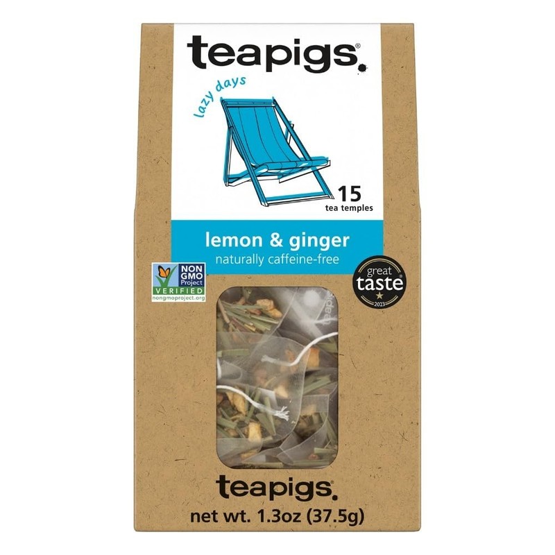 , Tea Lemon And Ginger, 15 Count