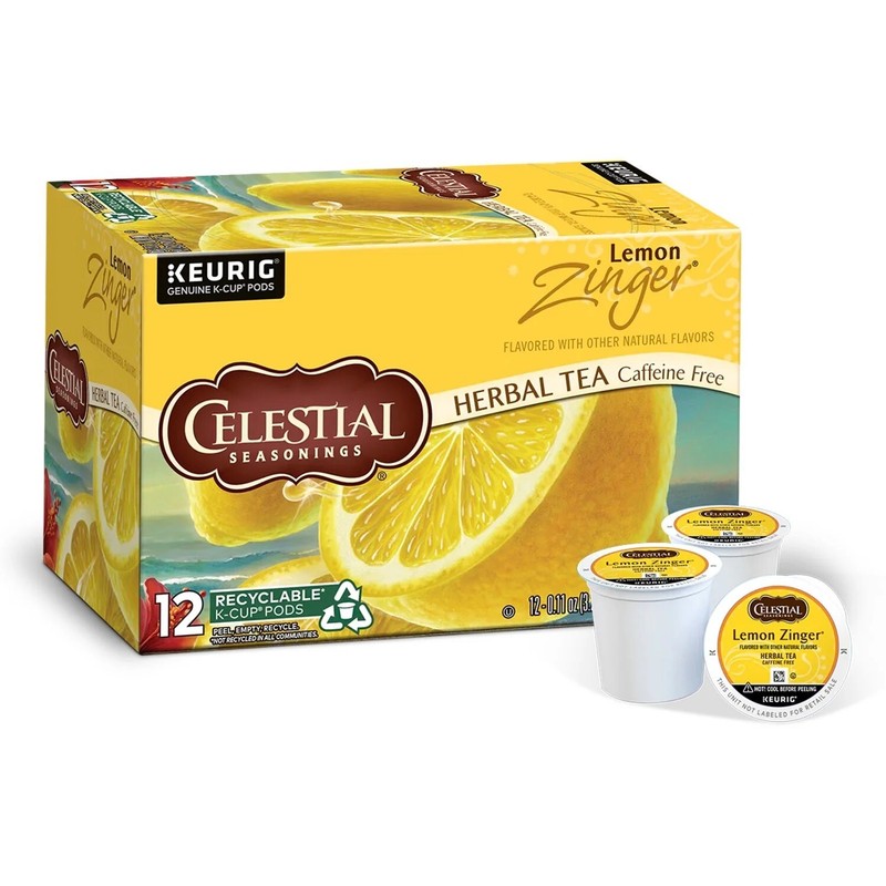 Celestial Seasonings Lemon Zinger Tea K Cup 12 Count/Box