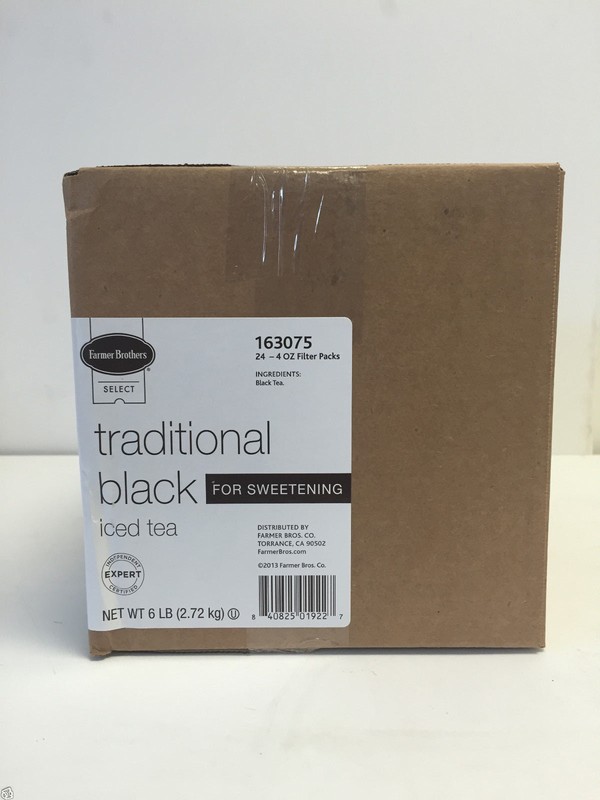 Ice Tea Fresh Brew Farmer Brothers Black Iced Tea For Sweetening 24/4oz pk