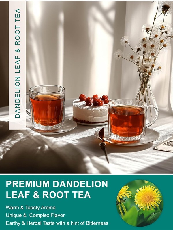 Dandelion Leaf & Root Tea Bags Herbal Tea Bags for Liver & Kidney Health Detox gallery