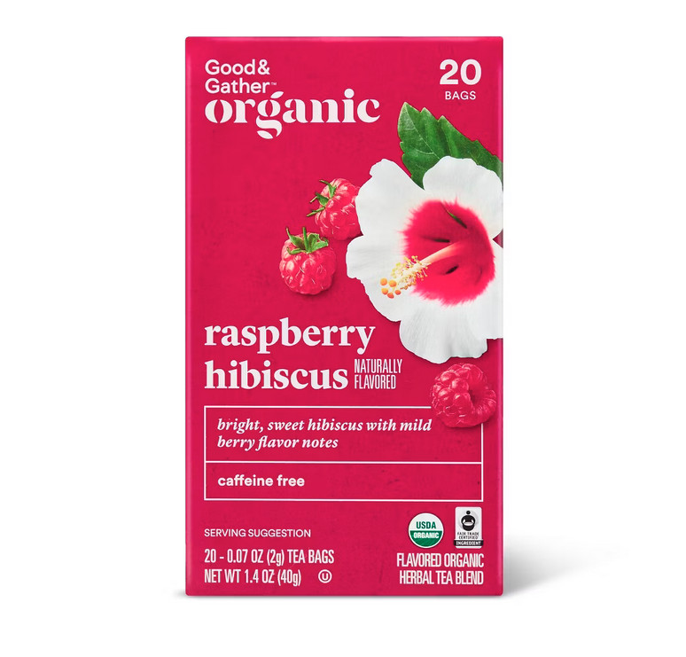 Good & Gather Organic Raspberry Hibiscus Herbal Tea - 20ct - 4 Pack (80 Bags) gallery