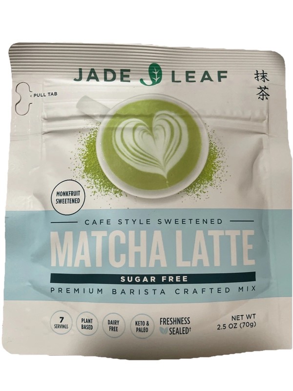 Jade Leaf Sugar Free Organic Matcha Latte Mix Cafe Style Sweetened Blend 2.5 Oz gallery