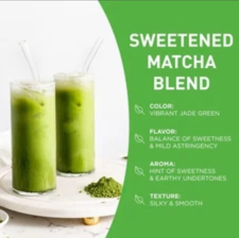 Aiya Sweetened Matcha Blend Powder - Matcha Latte Powder 2.2lbs (1Kg) gallery