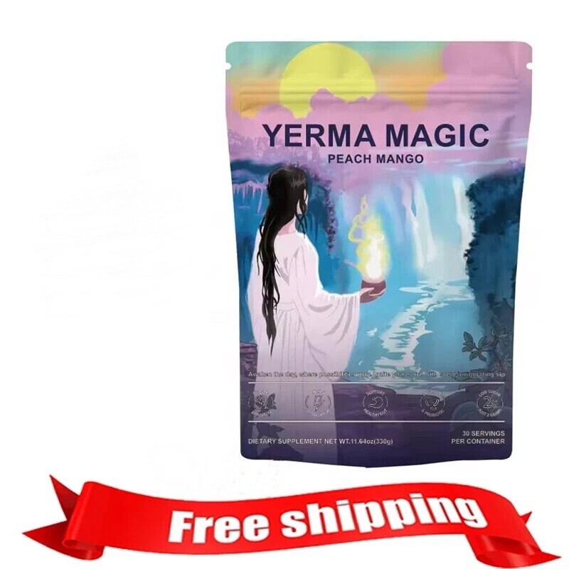 Magic Yerba Mate Instant Tea Powder – Peach Mango Flavor – 30 Servings- US STOCK