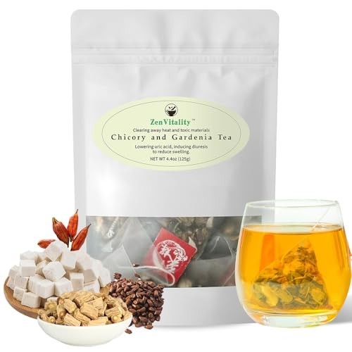 Organic Chicory & Gardenia Tea - Supports Blood Sugar, Digestion, Weight Loss, V gallery