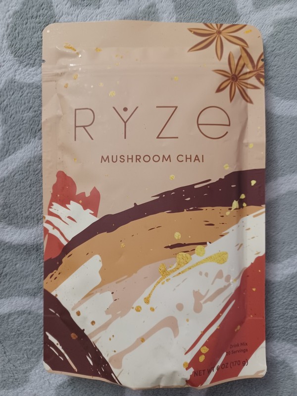RŸZE Mushroom Chai With 6 Adaptogenic Mushrooms Beverage Powder Exp. 02/2027