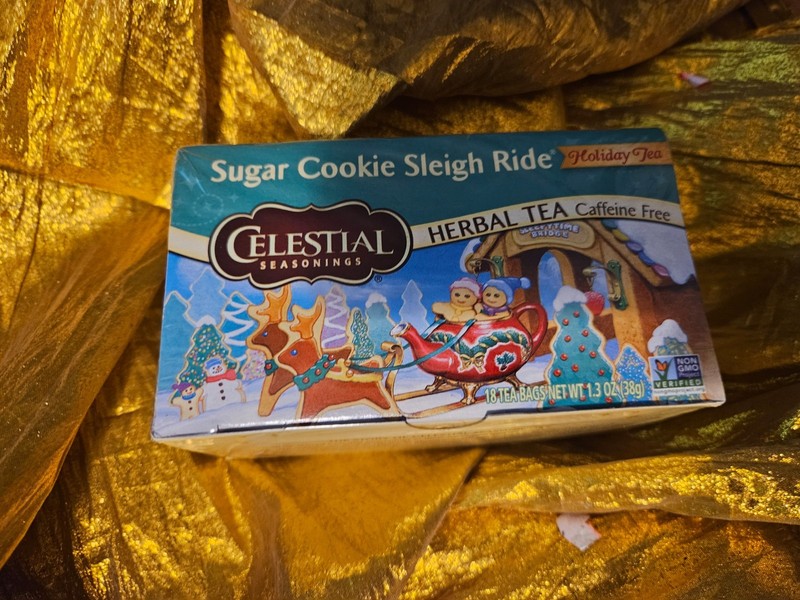 NEW – SUGAR COOKIE SLEIGH RIDE Caffeine Free HERBAL Tea by CELESTIAL SEASONINGS