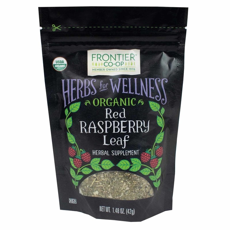 Frontier Co Op Organic Red Raspberry Leaf Tea Caffeine Free 148 Ounce Reseala...