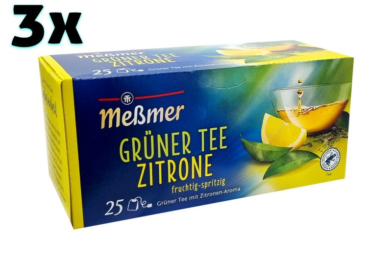 3x boxes MESSMER Green Tea With Lemon 🍵 genuine from Germany ✈ TRACKED SHIPPING gallery