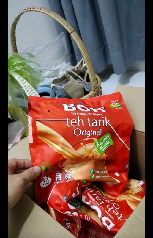 5 packs BOH 3in1 Tea TEH TARIK Less Sweet 12's (27g each) authentic,halal