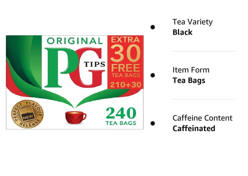 PG Tips Original Non-Pyramid, 240 Tea Bags Pack of 4 gallery