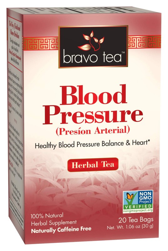 Blood Pressure Herbal Tea Caffeine Free, 20 Tea Bags, 6 Count