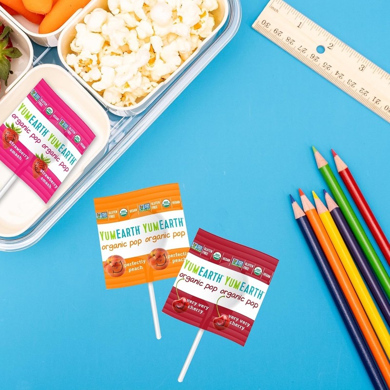 Individually Wrapped Organic Lollipops, 40 Count - Safe, Delicious Treats gallery