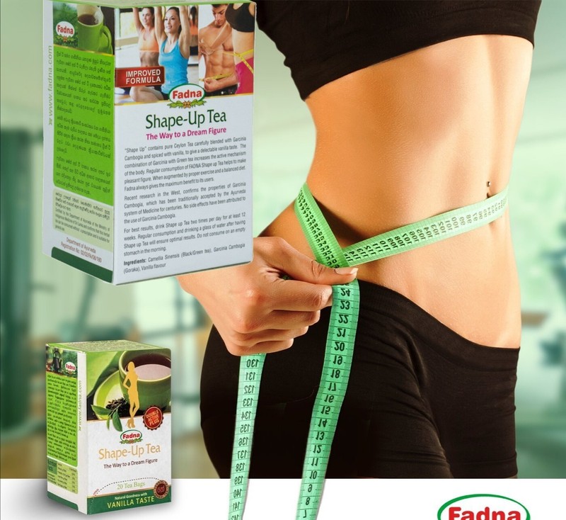 Fadna Shape-Up Tea Ceylon Natural Herbal Tea 20Bags The way To a Dream Figure