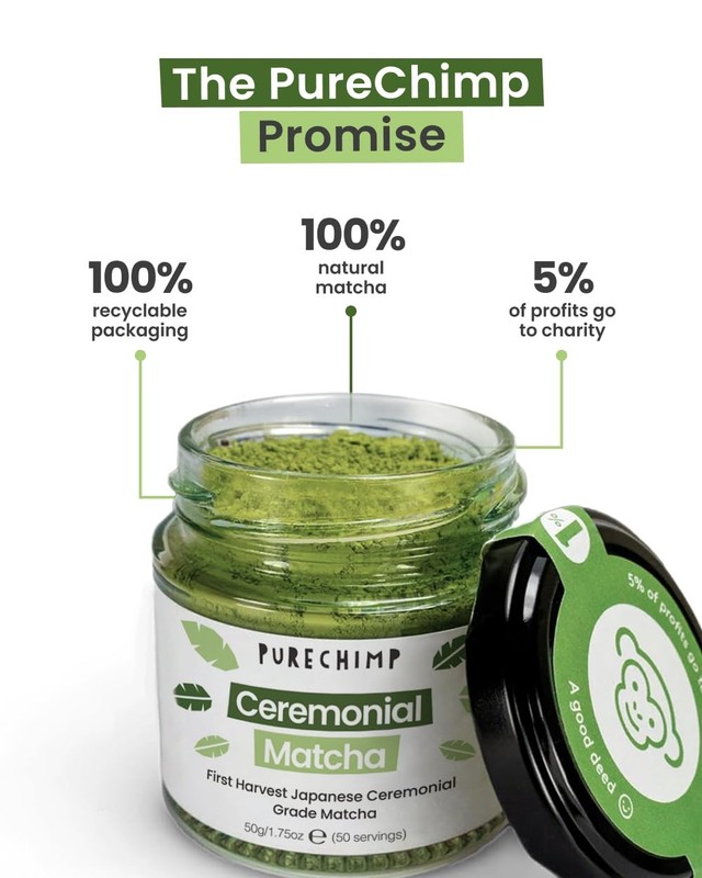 Matcha Green Tea Powder | Regular 50g Jars [Packs Of 2] | Ceremonial Grade Fr... gallery