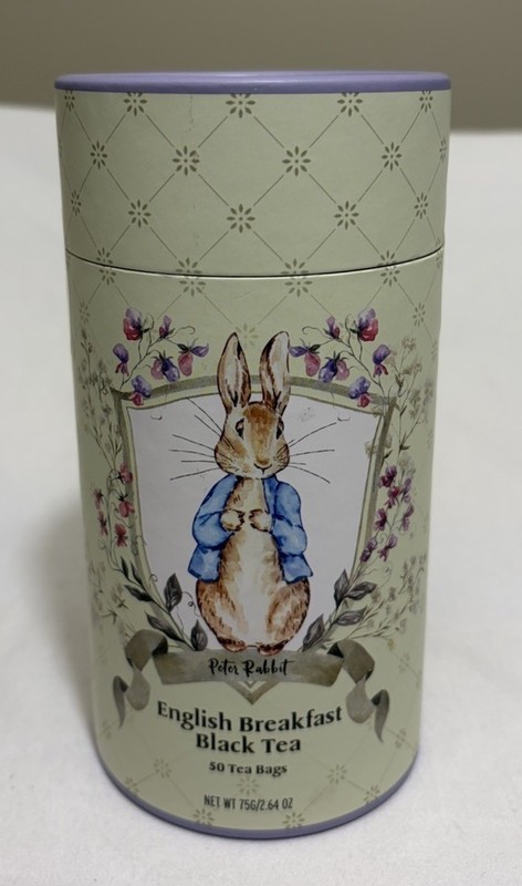 Beatrix Potter Peter Rabbit English Breakfast Black Tea 50 Tea Bags Collectible