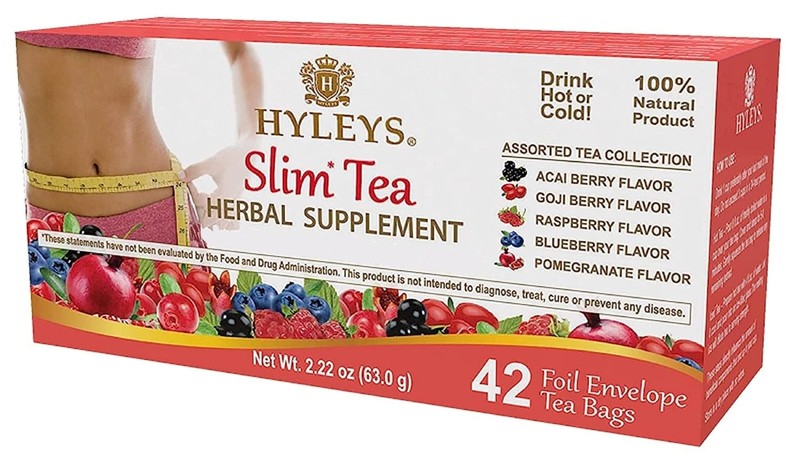 Hyleys Slim Tea 42 Ct Assorted - Weight Loss Herbal 42 Count (Pack of 1)