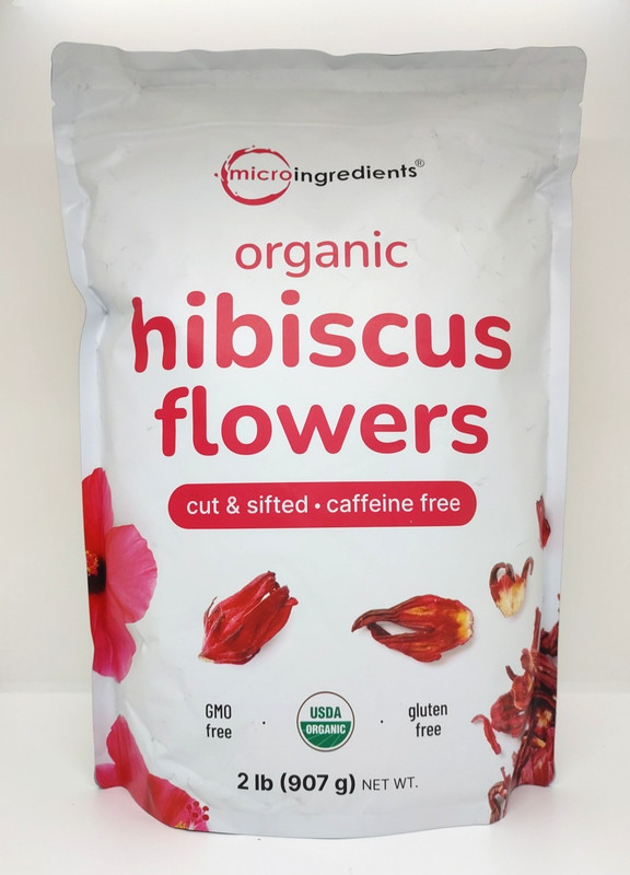 Organic Hibiscus Flowers, 2Lbs (450+Cups) | Flor De Jamaica, Loose Leaf Tea
