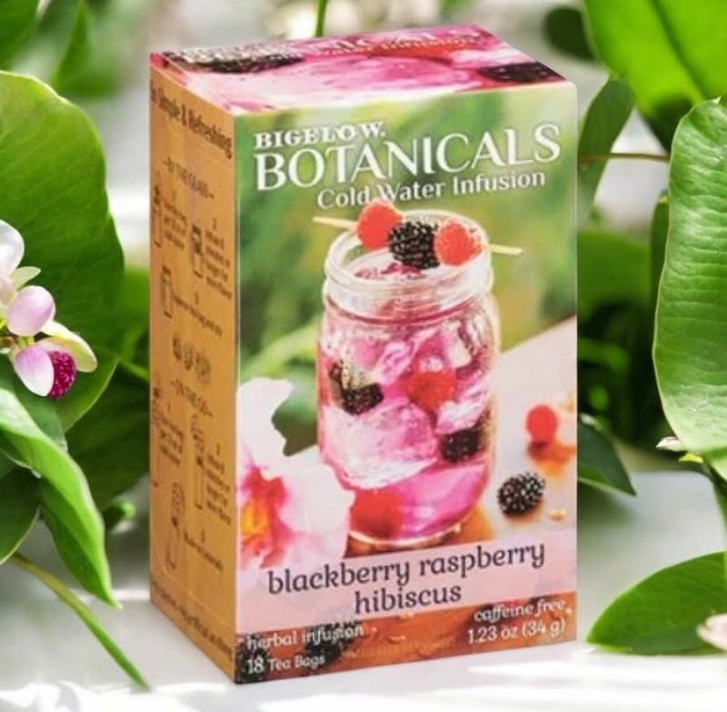 Bigelow Cold Water Infusion Blackberry Raspberry Hibiscus Herbal Tea(18ct) 1pack