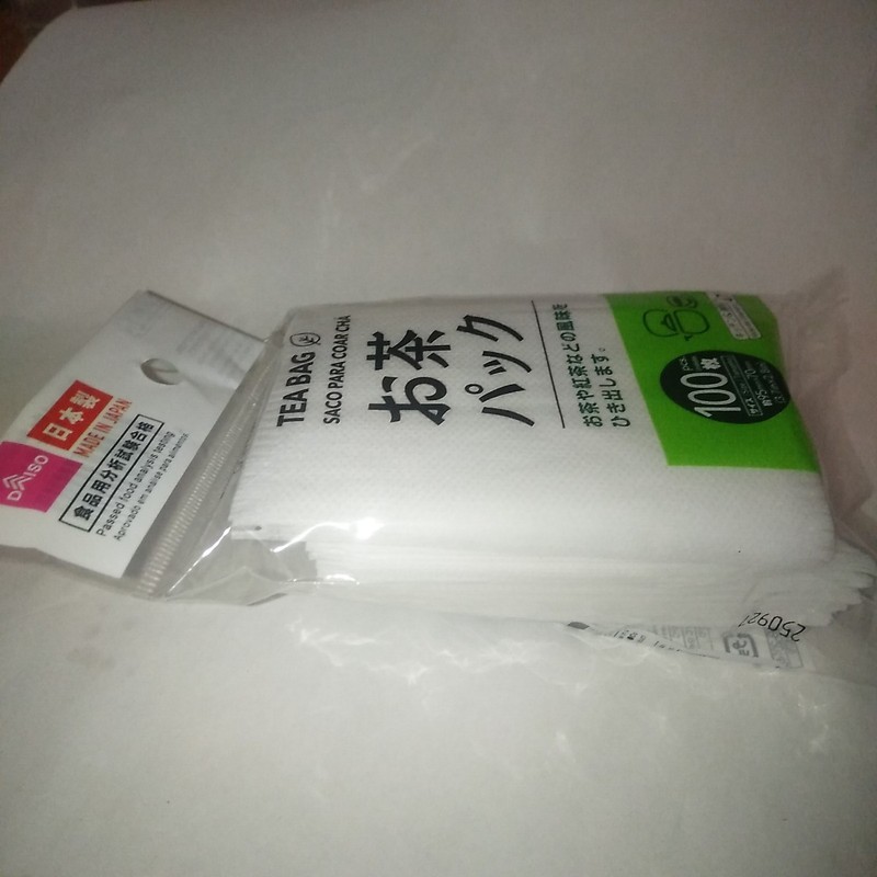 DAISO Tea Filter Bags 200pcs Disposable Paper Tea Bags 100x2 Made in Japan gallery