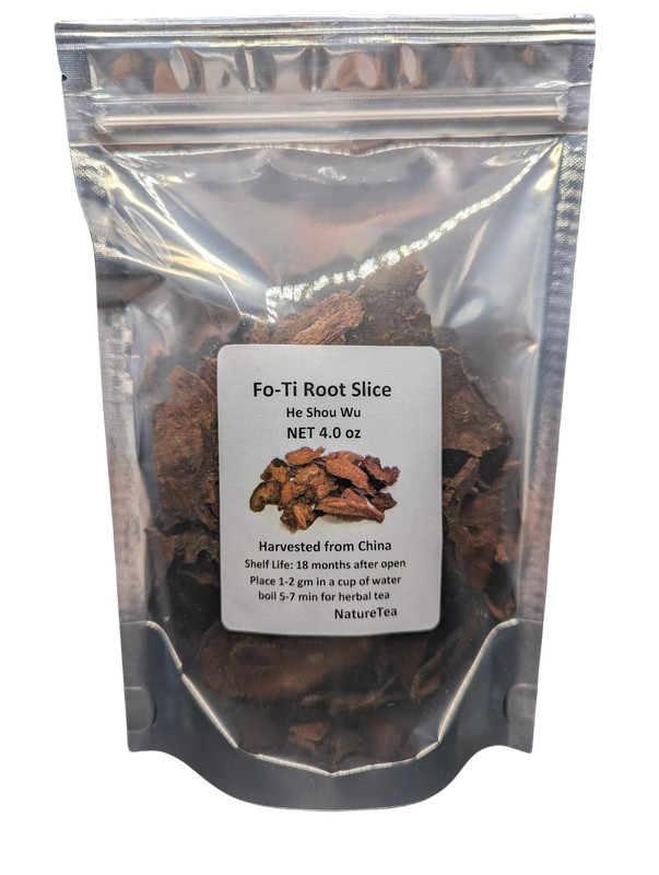 Fo-Ti He Shou Wu 何首乌(하수오) – Polygonum multiflorum Loose Root Slice, Wild Crafted