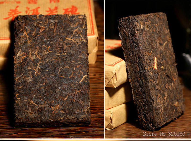 100g Ripe Pu-erh Tea Brick Aged Yunnan Compressed Dark Tea Smooth Flavor gallery