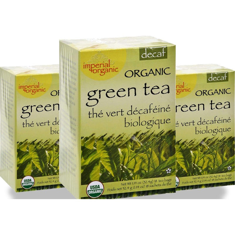 Uncle Lee’S Tea Organic Decaffeinated Green 18 Bags 3 Pack