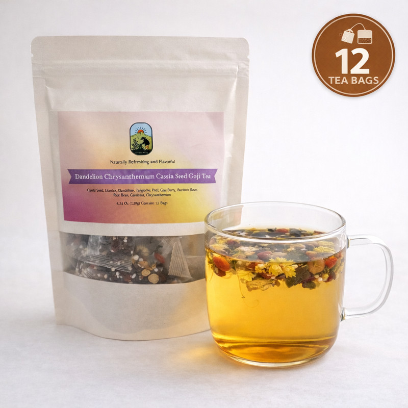 Spring Sale Dandelion & Wolfberry Blend 120G (12 Bags) VitalsHerb gallery