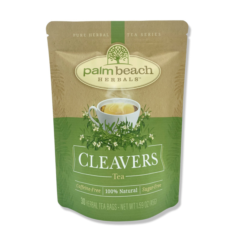 Cleavers Tea by Palm Beach Herbals | 30ct, Caffeine-Free