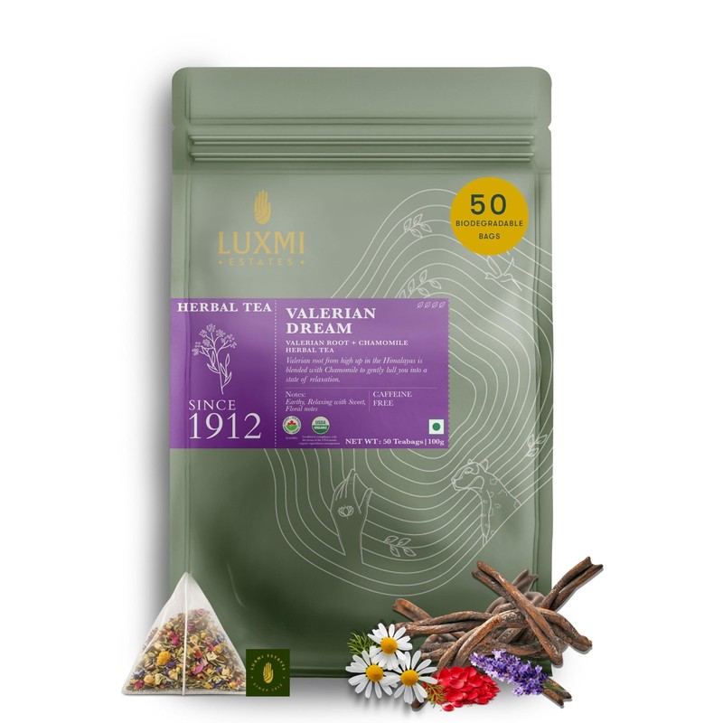Estates – Valerian Dream – Organic Valerian Root Tea for Sleep (50 Tea Bags, …