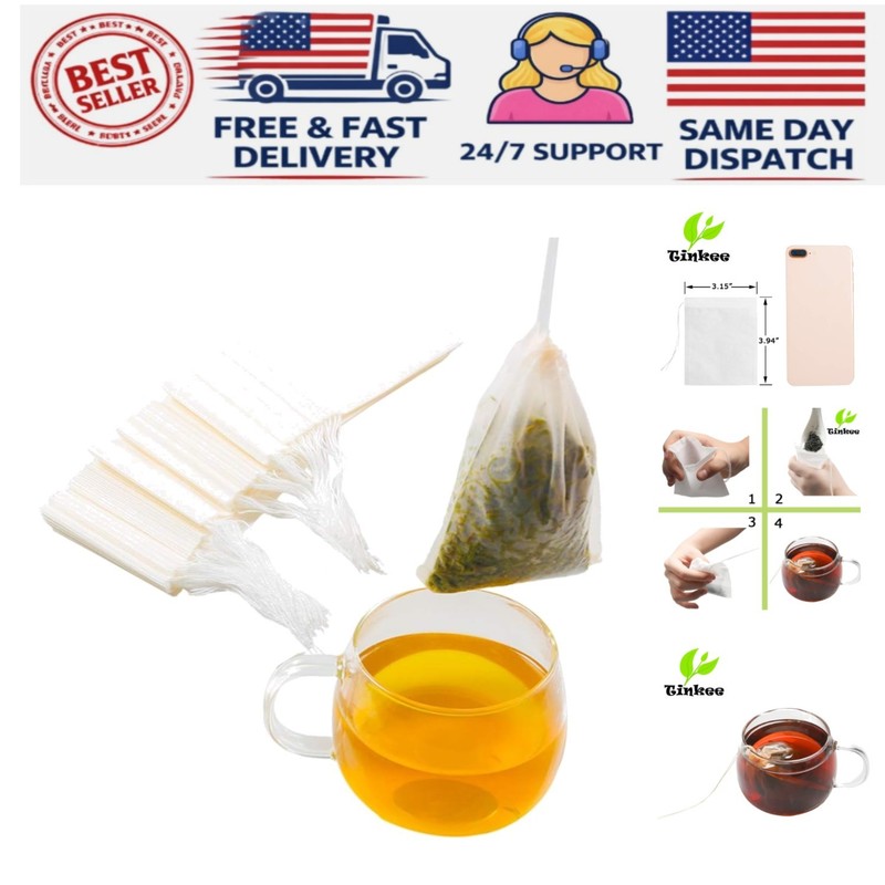 Versatile Disposable Tea Infuser Bags – 100 Count, Perfect for All Beverages