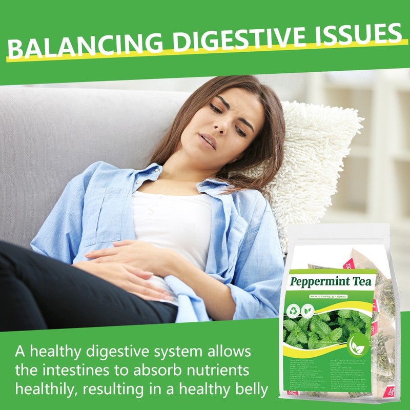 Peppermint Tea Supports Digestive System Health Independent Packaging 60g gallery