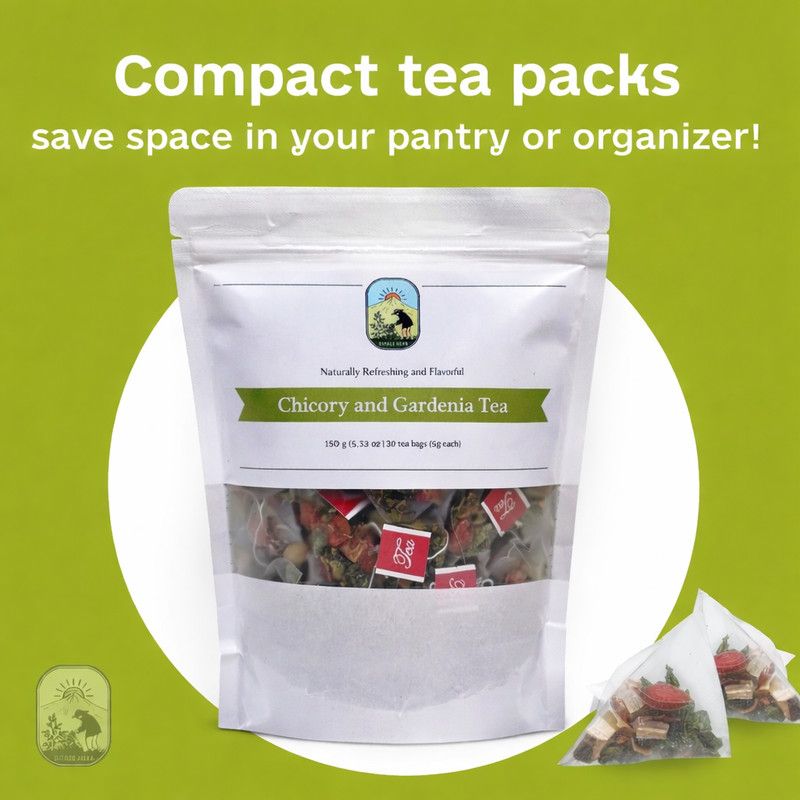 Chicory Gardenia Natural Tea 30 Bags Liver Detox Kidney Support Vitals Herb